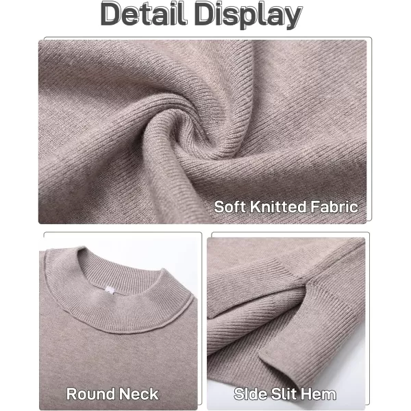 Flygo Womens Turtleneck Cable Sweater Vest Knit Oversized Loose Fit Solid Pullover Sweaters Cap Sleeve Crop Tops