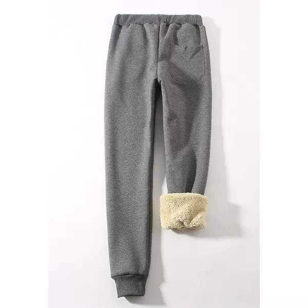 Flygo Womens Warm Fleece Pants Sherpa Lined Sweatpants Active Running Joggers Pants