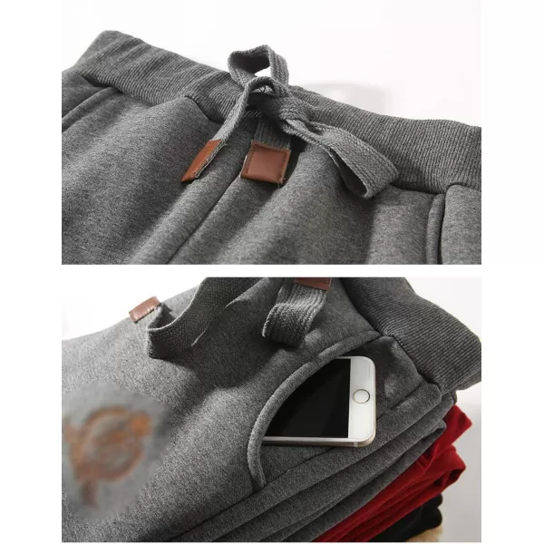 Flygo Womens Warm Fleece Pants Sherpa Lined Sweatpants Active Running Joggers Pants