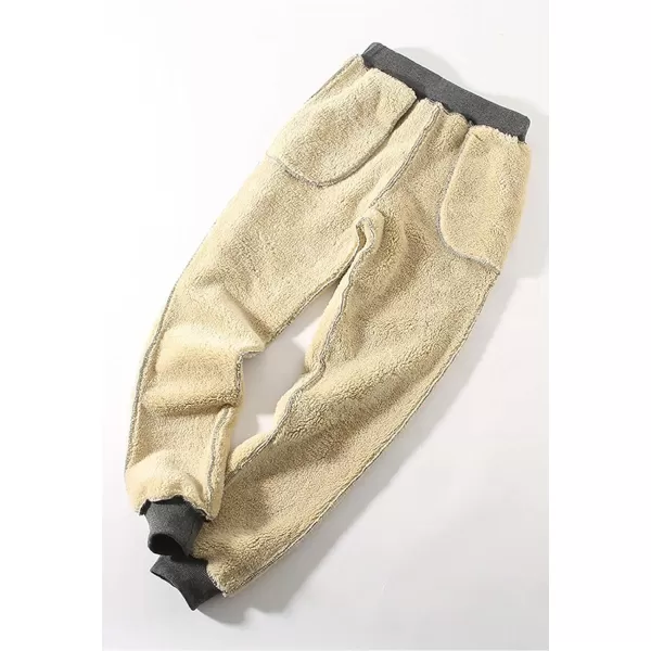 Flygo Womens Warm Fleece Pants Sherpa Lined Sweatpants Active Running Joggers Pants