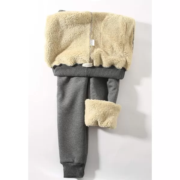 Flygo Womens Warm Fleece Pants Sherpa Lined Sweatpants Active Running Joggers Pants