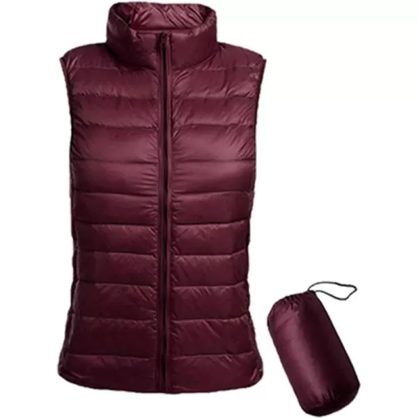 Flygo Women's Packable Lightweight Down Quilted Vest Zip Up Outdoor Puffer Vest