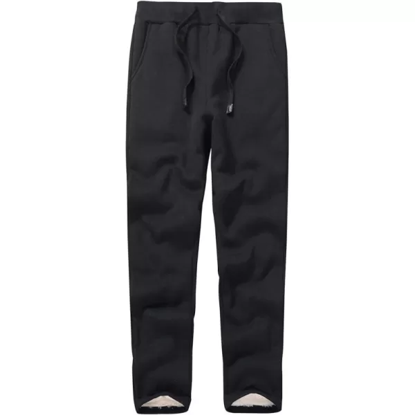 Flygo Womens Warm Fleece Pants Sherpa Lined Sweatpants Active Running Joggers Pants)