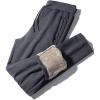 imageFlygo Mens Winter Casual Thicken Fleece Sherpa Lined Elastic Drawstring Pants Athletic Jogger TrousersGreystraight
