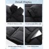 imageFlygo Boys Girls Puffer Jacket Kids Winter Coat WaterResistant Warm Colorblock Quilted Bubble Puffy Jackets CoatsBlack