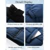 imageFlygo Boys Girls Puffer Jacket Kids Winter Coat WaterResistant Warm Colorblock Quilted Bubble Puffy Jackets CoatsNavy