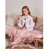 imageFlygo Girls Tulle Skirt ALine Long Ruffle Tiered Mesh Tutu Skirt Maxi High Elastic Waist Pleated Layered SkirtsLightpink