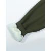 imageFlygo Mens Fleece Lined Sherpa Sweatpants Winter Warm Pants Jogger Lounge Athletic Pant with Pockets2 Army Green Ribbed Bottom