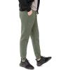 imageFlygo Mens Fleece Lined Sherpa Sweatpants Winter Warm Pants Jogger Lounge Athletic Pant with Pockets2 Greygreenribbed Bottom