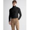 imageFlygo Mens Turtleneck Sweater Slim Fit Soft Knitted Basic Pullover SweaterBlack