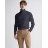 imageFlygo Mens Turtleneck Sweater Slim Fit Soft Knitted Basic Pullover SweaterDark Grey