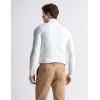 imageFlygo Mens Turtleneck Sweater Slim Fit Soft Knitted Basic Pullover SweaterWhite