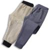 imageFlygo Mens Warm Fleece Pants Sherpa Lined Active Running Camping SweatpantsBlack