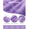 imageFlygo Tulle Skirts for Girls Long Tutu Skirt A Line Layered Ruffle Tiered Mesh Maxi Skirt Petticoat 514 YearsPurple