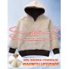 imageFlygo Unisex Boys Girls Fleece Lined Sherpa Hoodie Kids Warm Winter Hoodies Pullover Hooded Sweatshirt Sweater 413YCoffee Brown