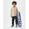 imageFlygo Unisex Boys Girls Fleece Lined Sherpa Hoodie Kids Warm Winter Hoodies Pullover Hooded Sweatshirt Sweater 413YKhaki
