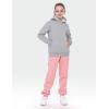 imageFlygo Unisex Boys Girls Fleece Lined Sherpa Hoodie Kids Warm Winter Hoodies Pullover Hooded Sweatshirt Sweater 413YLight Grey