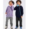 imageFlygo Unisex Boys Girls Fleece Lined Sherpa Hoodie Kids Warm Winter Hoodies Pullover Hooded Sweatshirt Sweater 413YNavy