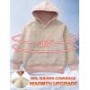 imageFlygo Unisex Boys Girls Fleece Lined Sherpa Hoodie Kids Warm Winter Hoodies Pullover Hooded Sweatshirt Sweater 413YPalepeach