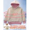 imageFlygo Unisex Boys Girls Fleece Lined Sherpa Hoodie Kids Warm Winter Hoodies Pullover Hooded Sweatshirt Sweater 413YPink
