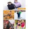 imageFlygo Unisex Boys Girls Fleece Lined Sherpa Hoodie Kids Warm Winter Hoodies Pullover Hooded Sweatshirt Sweater 413YPink