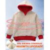 imageFlygo Unisex Boys Girls Fleece Lined Sherpa Hoodie Kids Warm Winter Hoodies Pullover Hooded Sweatshirt Sweater 413YRed