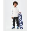 imageFlygo Unisex Boys Girls Fleece Lined Sherpa Hoodie Kids Warm Winter Hoodies Pullover Hooded Sweatshirt Sweater 413YWhite
