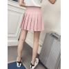 imageFlygo Womens Casual Elastic High Waist Pleated Slim Mini Aline SkirtPink