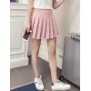 imageFlygo Womens Casual Elastic High Waist Pleated Slim Mini Aline SkirtPink