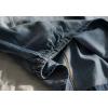 imageFlygo Womens Casual Elastic Waist Midi Long Denim Skirt with Pockets Dark Blue