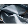 imageFlygo Womens Casual Elastic Waist Midi Long Denim Skirt with Pockets Light Blue