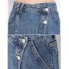 imageFlygo Womens High Waist A Line Midi Denim SkirtDark Blue