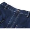 imageFlygo Womens High Waist ALine Ripped Distressed Flared Midi Denim Jean SkirtBlue