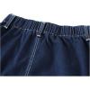 imageFlygo Womens High Waist ALine Ripped Distressed Flared Midi Denim Jean SkirtBlue