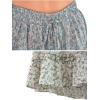 imageFlygo Womens High Waist Boho ALine Ruffle Frill Pleated Flare Short SkirtGreen
