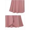 imageFlygo Womens High Waist Knitted Ruffle Irregular Hem Midi Skirt Frill Wrap Skirts DressArmy Green