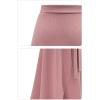 imageFlygo Womens High Waist Knitted Ruffle Irregular Hem Midi Skirt Frill Wrap Skirts DressArmy Green