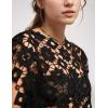 imageFlygo Womens Hollow Out Floral Lace Vest Cropped Embroideried Summer Crochet Coverup 2025 Trendy Blouse TopsBlack