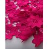 imageFlygo Womens Hollow Out Floral Lace Vest Cropped Embroideried Summer Crochet Coverup 2025 Trendy Blouse TopsRose Red