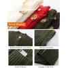 imageFlygo Womens Sleeveless Crop Chunky Knit Cardigan Trendy Button Down Cropped Knitted Sweater Vest Tops with PocketsArmy Green
