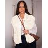 imageFlygo Womens Sleeveless Crop Chunky Knit Cardigan Trendy Button Down Cropped Knitted Sweater Vest Tops with PocketsBeige