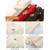 imageFlygo Womens Sleeveless Crop Chunky Knit Cardigan Trendy Button Down Cropped Knitted Sweater Vest Tops with PocketsBeige