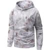 imageFlygo Mens Camo Hoodie Maple Leaf Print Hooded Sweatshirt Oversized Casual Long Sleeve Graphic Hoodies Fashion PulloverMaple Leaf Grey