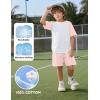 imageFlygo Boys Girls Short Pants Sets 2 Piece Raglan Crewneck Shirts Baseball Tee and Athletic Shorts Kids Active Summer OutfitsPink