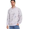 imageFlygo Mens Camo Sweatshirt Maple Leaf Print Crewneck Sweatshirts Oversized Casual Long Sleeve Fashion Pullover TopMaple Leaf Grey