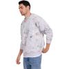 imageFlygo Mens Camo Sweatshirt Maple Leaf Print Crewneck Sweatshirts Oversized Casual Long Sleeve Fashion Pullover TopMaple Leaf Grey