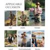 imageFlygo Mens Fishing Vest Utility Lightweight Outdoor Travel Safari Photo Cargo Vest with 16 PocketsArmy Greenmesh
