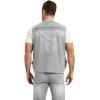 imageFlygo Mens Fishing Vest Utility Lightweight Outdoor Travel Safari Photo Cargo Vest with 16 PocketsGreymesh