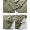imageFlygo Mens Fishing Vest Utility Lightweight Outdoor Travel Safari Photo Cargo Vest with 16 PocketsStyle 01 Army Green