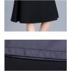 imageFlygo Womens ALine High Waisted Pleated Flared Knee Length Midi Skirt with BeltKhaki